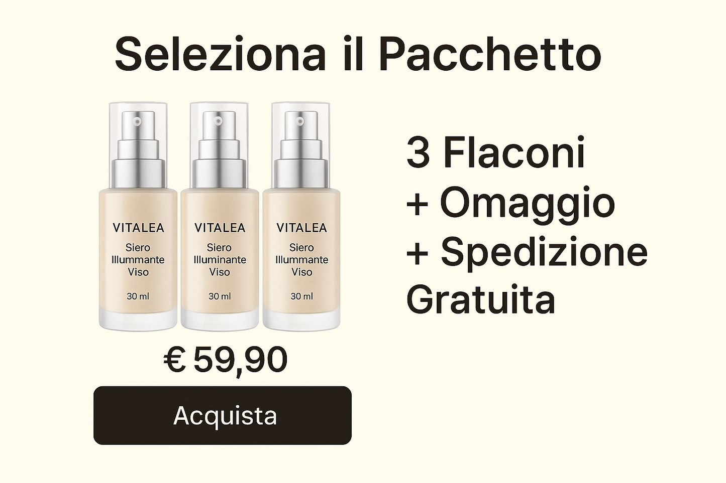 Vitalea – Siero Illuminante Viso 30ml